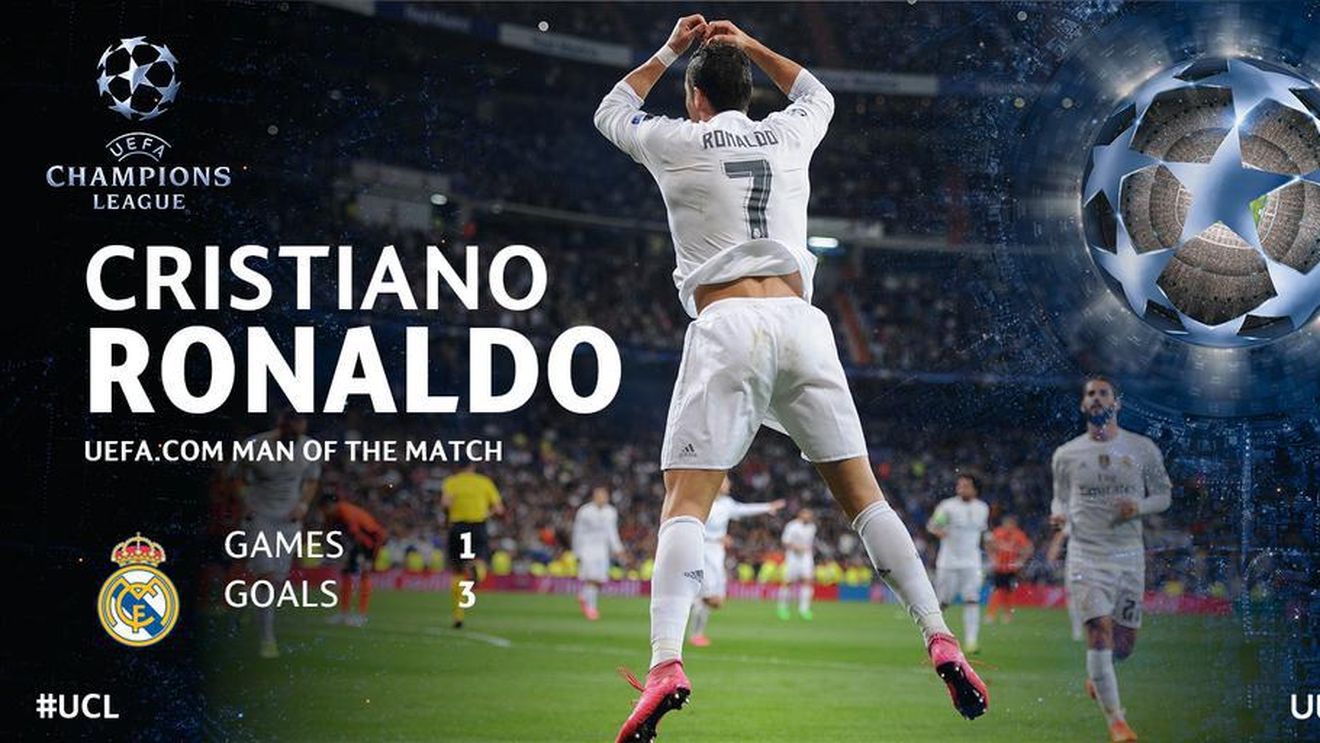 Mesajul lui Cristiano Ronaldo după hat-trick-ul reușit cu Șahtiorul lui Lucescu. Trei recorduri stabilite de CR7 aseară