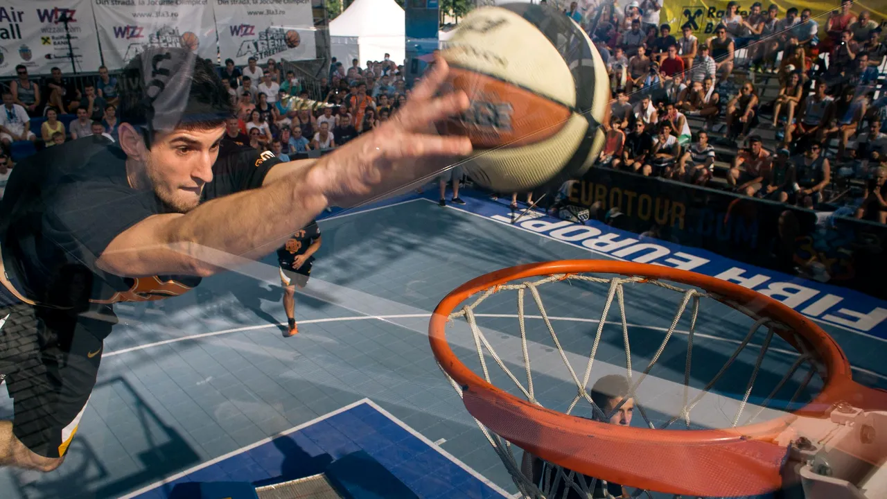 VIDEO Gravitatia a fost ridiculizata la Wizz Air Sport Arena Streetball