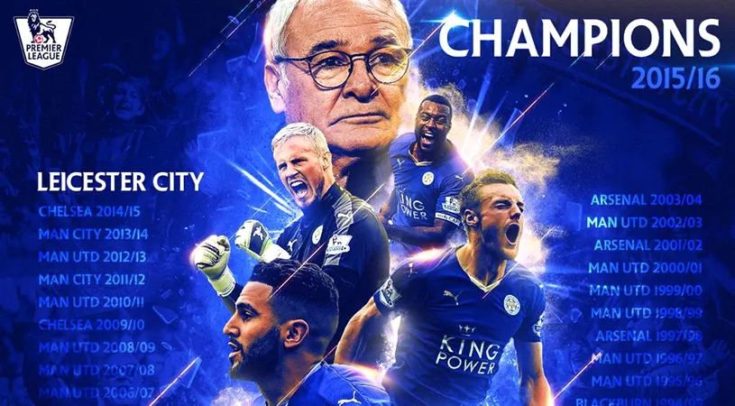 Miracolul s-a produs! Leicester e noua campioană a Angliei!  VIDEO | Imagini superbe: reacția jucătorilor după fluierul final de la Chelsea - Tottenham. Suporterii au început deja petrecerea!