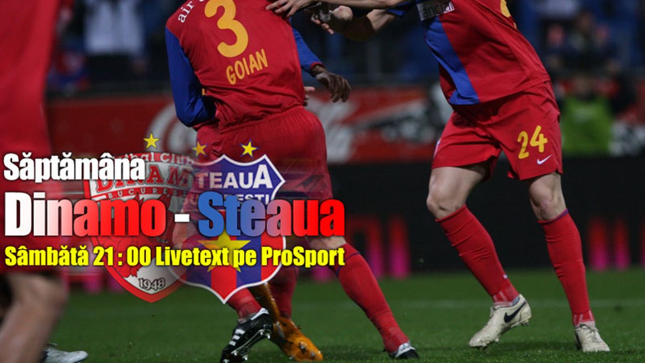 Goian și Ghionea, singurii steliști din primul "11" care i-au dat gol lui Dinamo
