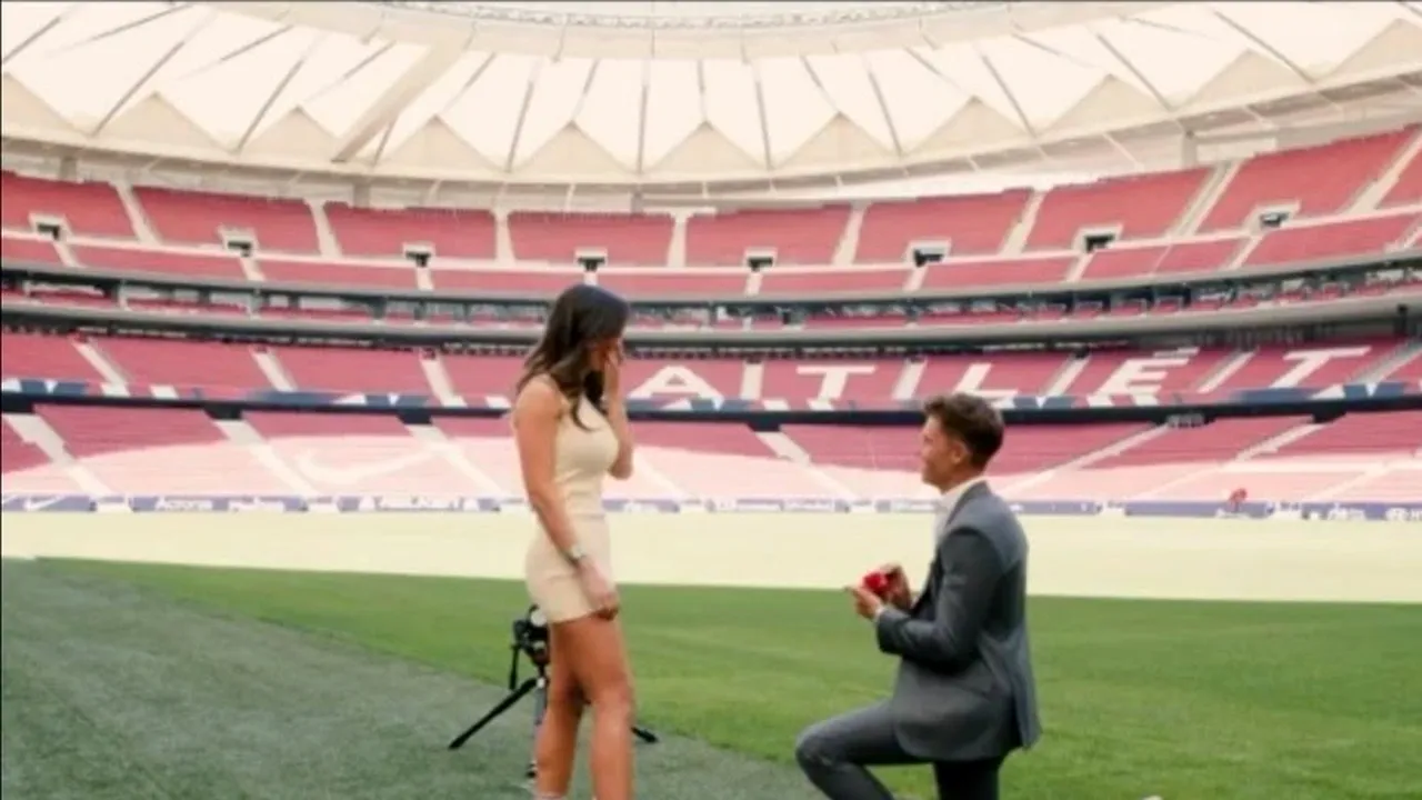 Așa a cerut-o de soție Marcos Llorente! Starul lui Atletico Madrid, surpriză imensă pe stadion: „E cea mai tare persoană!” | GALERIE FOTO