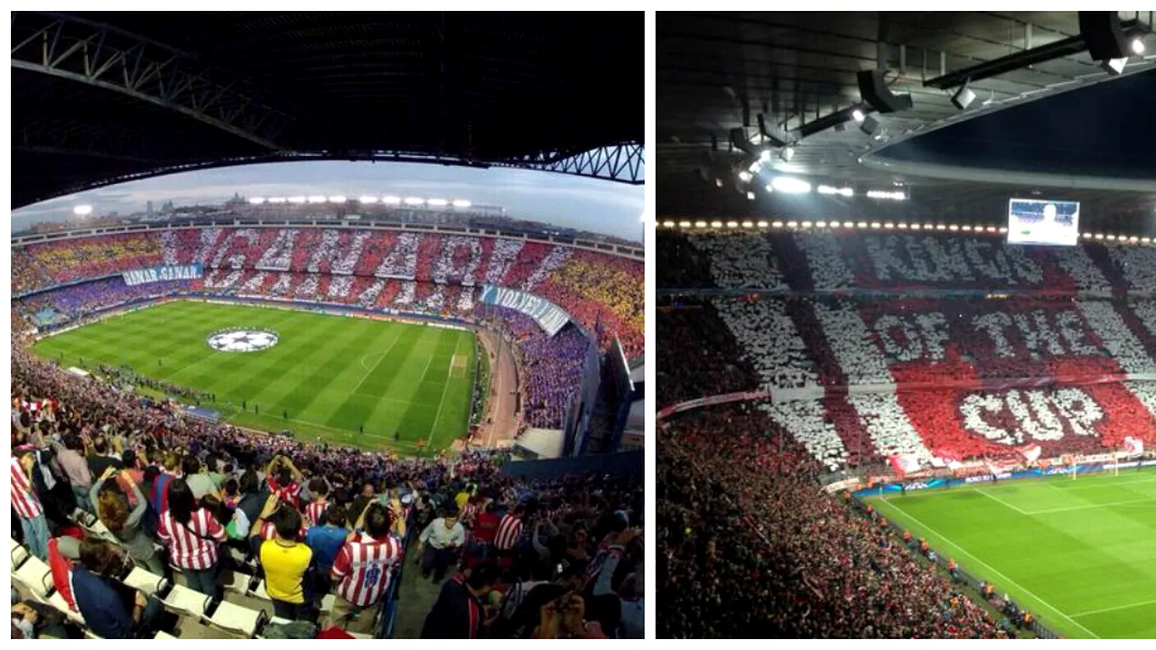 Coregrafii de Ligă. FOTO - Spectacol oferit de galeriile lui Atletico și Bayern Munchen