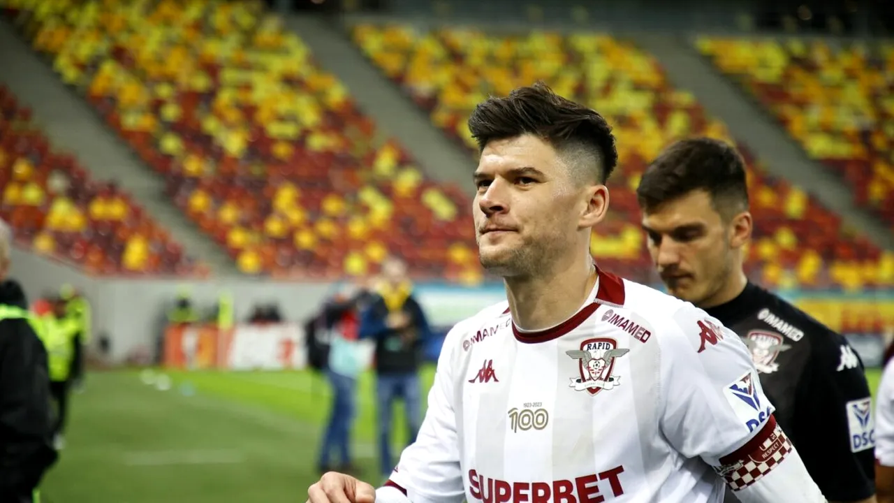 Umbra lui Cristi Săpunaru plutește asupra stadionului Giulești și îl apasă pe Neil Lennon! Ce a scandat galeria Rapidului când CFR Cluj conducea cu 2-1