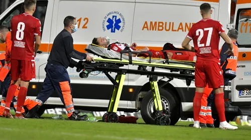 Noi detalii despre situația lui Alexandru Răuță. I s-a montat un Holter EKG după ce a leșinat pe teren + Ce decizie a luat mijlocașul