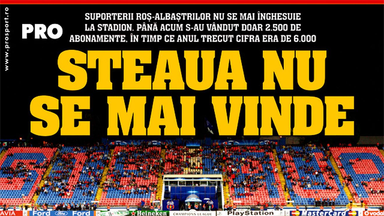 Steaua nu se mai vinde!