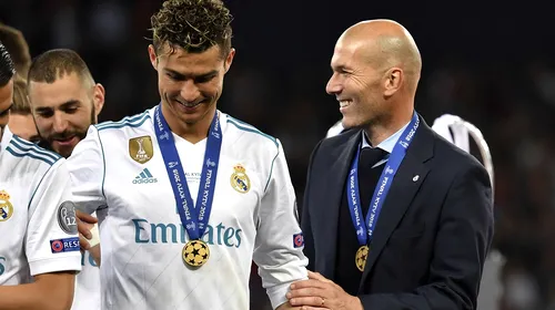 Zinedine Zidane e la un pas să devină antrenorul lui Cristiano Ronaldo! Surpriză imensă