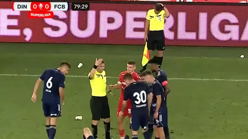 Jandarmeria, răspuns oficial după ce arbitrul asistent a fost lovit în cap cu un pahar în cap la Dinamo – FC Botoșani! Ce se întâmplă cu fanul „câinilor” care a aruncat obiectul în suprafața de joc
