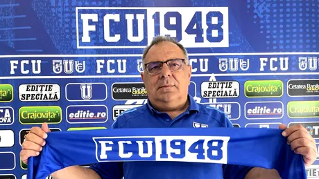 Ștefan Stoica, noul antrenor al FCU Craiova. Fostul selecționer al Moldovei, prezentat într-un mod inedit de olteni