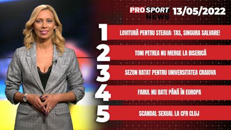 ProSport News | Lovitură pentru Steaua: TAS, singura salvare! Cele mai importante subiecte ale zilei | VIDEO