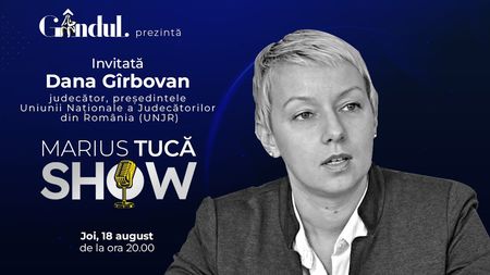 Marius Tucă Show începe joi, 18 august, de la ora 20.00, live pe gândul.ro