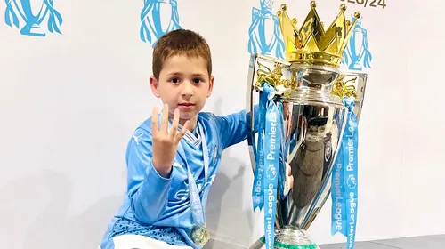 „Messi de Moldova”. Cristi Oprea a semnat cu Manchester City la numai 8 ani şi a fost prezentat ca un superstar