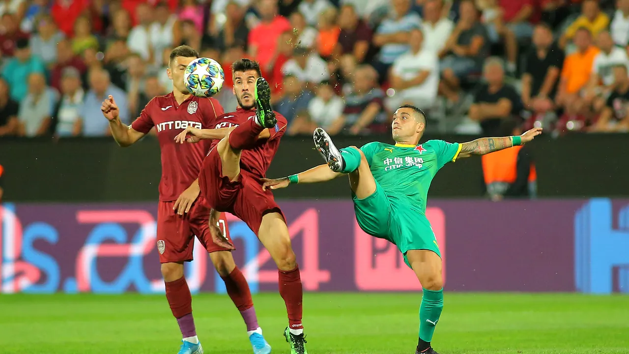 Slavia Praga - CFR Cluj e sold out. Cehii pregătesc vacarmul pe stadionul de 10 ori mai ieftin decât arena de hochei. Tricoul Stelei, în muzeul Slaviei