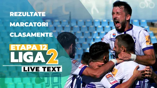 Liga 2, etapa 12 | Concordia bate CFC Argeș și urcă pe loc de play-off. În primele șapte meciuri ale rundei nu a înscris nicio echipă oaspete. Sunt trei victorii cu 4-0 și una cu 5-0