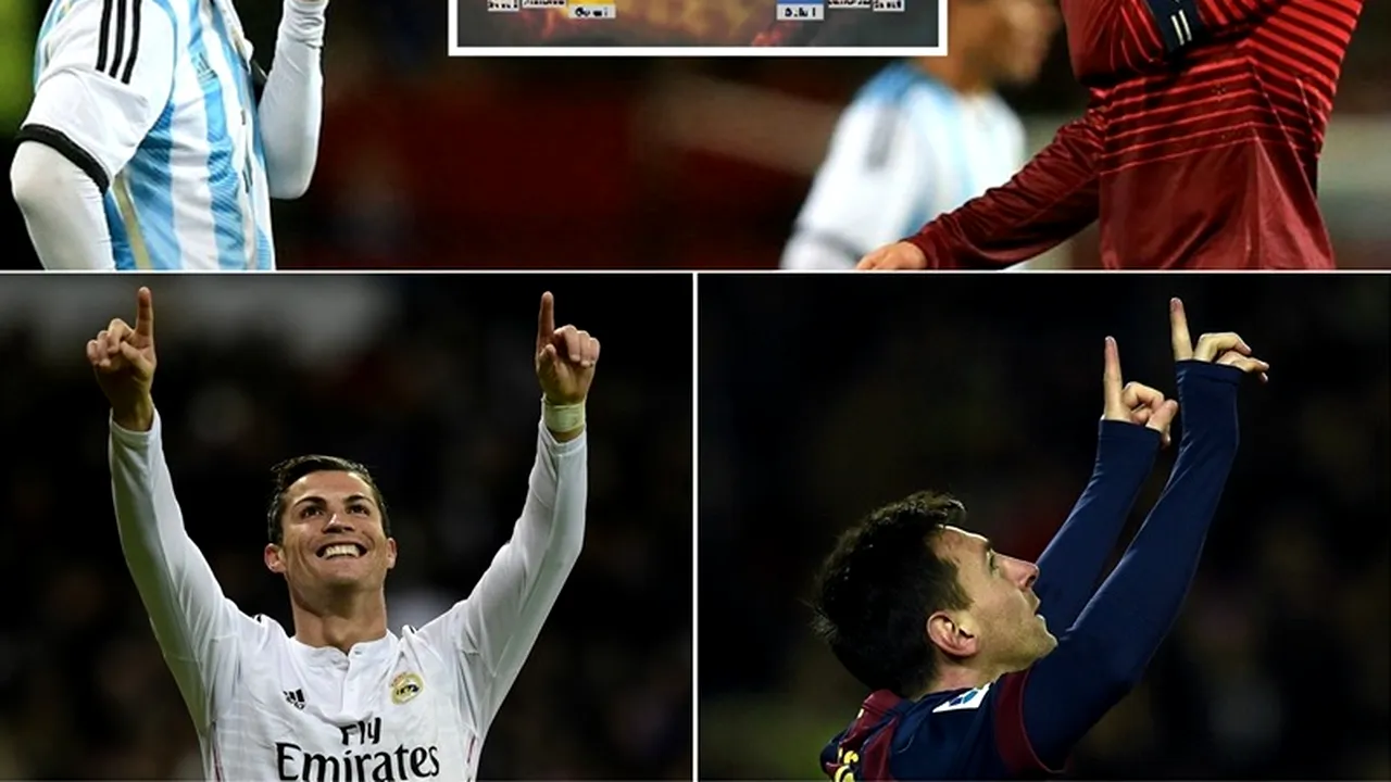Messi vs Ronaldo la final de 2014. Cum arată statisticile celor mai buni doi fotbaliști din lume la final de an