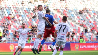 ”U” Cluj, un adversar prea putenic pentru Steaua. Daniel Oprița recunoaște perioada grea, dar are și explicații: ”Nici ăia din Anglia nu joacă așa”
