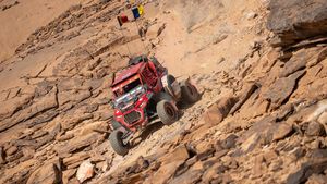 VIDEO | Imagini spectaculoase din Raliul Dakar 2021, de la volanul mașinii pilotate de Claudiu Barbu