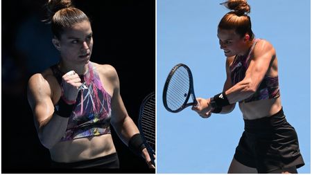 Ce s-a întâmplat la Australian Open când Maria Sakkari a apărut cu abdomenul la vedere! Reacție neașteptată a unei adversare: „Mă duc la sală!" FOTO