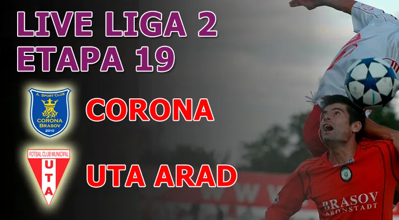 Marius Ene a ratat ocazia secolului!** UTA bate pe Corona prin golul lui Laso!