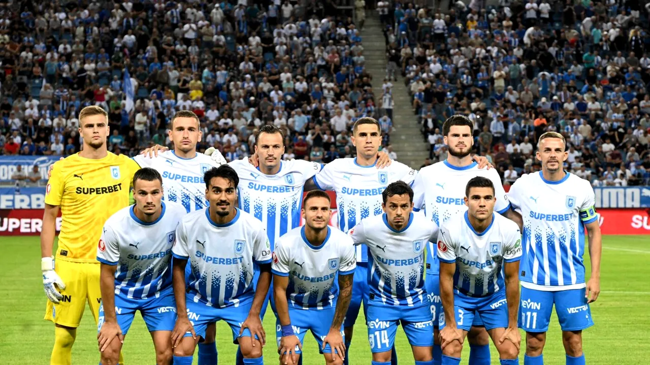 Lotul Universităţii Craiova pentru dubla cu FK Sarajevo, din Conference League. Ce nume sunt în afara listei UEFA. EXCLUSIV