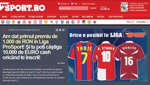 Peste 2.000.000 de afișări pe** prosport.ro! INTRĂ‚ ȘI TU în cursa pentru 10.000 â‚¬!