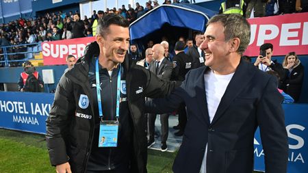 Costel Gâlcă speră în ajutorul prietenului Gică Hagi pentru ca Universitatea Craiova să termine pe locul doi: „Doamne ajută să câştige Farul cu CFR Cluj!”