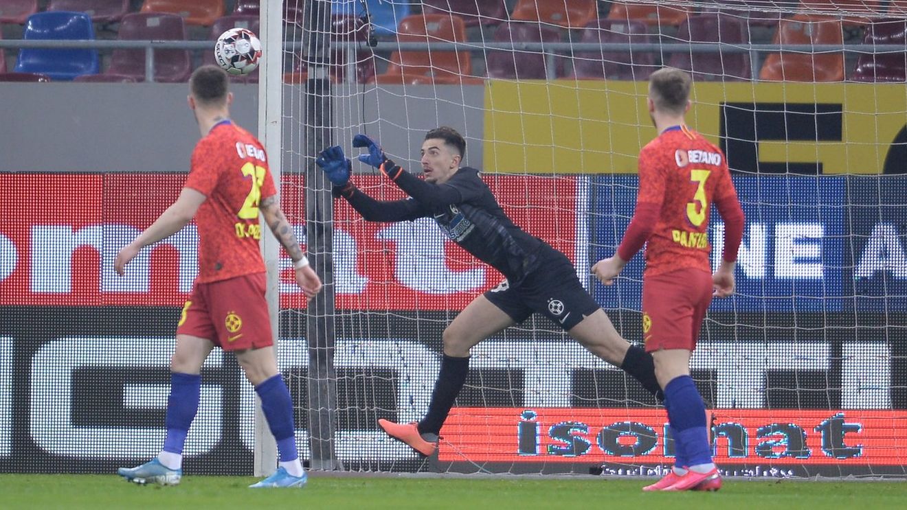Andrei Vlad, greșeală mare la golul de 1-1 al Universității Craiova! N-a avut nicio șansă în fața lui Bărbuț | VIDEO