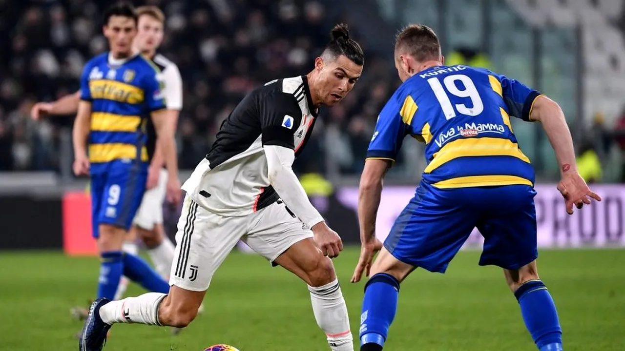 Cristiano Ronaldo nu se mai oprește! Vedeta lui Juventus, pe urmele rivalului Leo Messi după dubla cu Parma