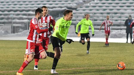 Sepsi Sfântu Gheorghe - CFR Cluj 0-1. Gabriel Debeljuh aduce victoria la -10 grade Celsius. Formația din Gruia o egalează pe FCSB în clasament
