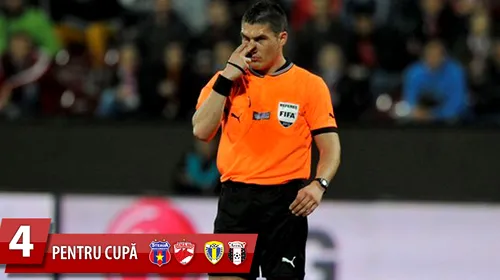 Istvan Kovacs va arbitra returul Dinamo – Steaua din semifinalele Cupei României