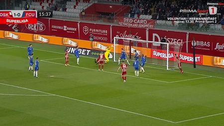 Fază de necrezut în Sepsi - FC U Craiova! Portarul oltenilor și-a băgat în propria poartă o minge ce se ducea pe lângă! VIDEO