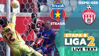 Steaua – Sepsi OSK începe la ora 19:00 și închide etapa a 8-a a play-off-ului Ligii 2. ”Militarii” sărbătoresc 40 de ani de la câștigarea Cupei Campionilor Europeni, covăsnenii au nevoie de victorie pentru a-și ușura promovarea în prima ligă