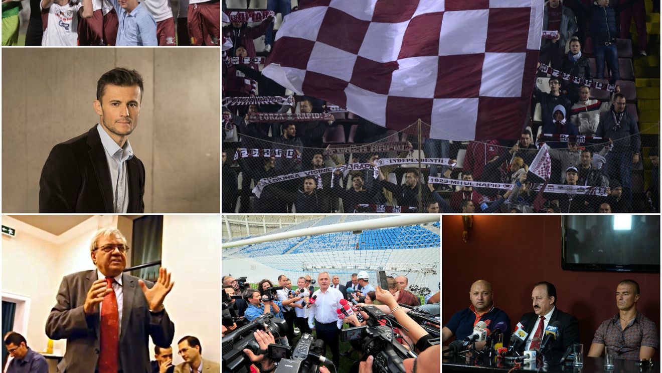 #Rapidulcapturat | Cine sunt oamenii care, în spatele legendelor, conduc "noul Rapid". Politicieni, avocați ai unor fugari căutați de Justiție, inculpați în dosare grele și foști ofițeri de Securitate și-au făcut cuib în Giulești