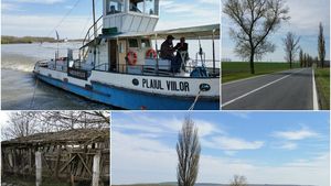 REPORTAJ | Recunoaștere pe traseul Marea Pedalare 2015. FOTO și VIDEO de la trecerea cu bacul pe Dunăre și porcii de pe traseu, totul pe un altfel de drum spre Vama Veche