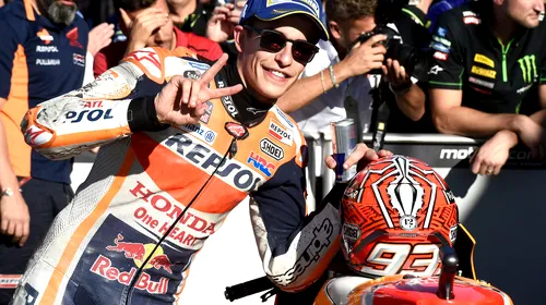 Marc Marquez e campion mondial în MotoGP! Spaniolul a câștigat lupta din ultima etapă cu Andrea Dovizioso și are 4 titluri mondiale la doar 24 de ani