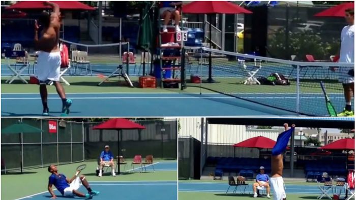 VIDEO | Un tenismen din ATP a câștigat doar 900 de dolari, dar s-a bucurat precum într-o finală de Grand Slam. Adversarul a rămas uluit la fileu: "E jenant că a făcut asta"
