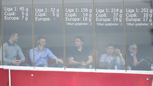 "S-a umplut loja de goluri".  FOTO de colecție: 699 de goluri marcate pe prima scenă a fotbalului românesc, într-o singură lojă 