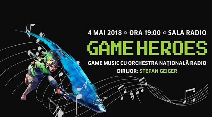 Game Heroes, concert cu muzică din jocuri la Sala Radio
