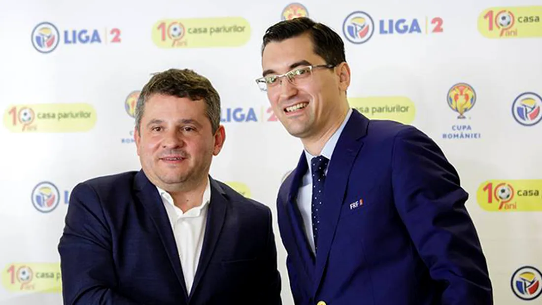 Liga 2 Casa Pariurilor, pentru patru ani!** Cum comentează Răzvan Burleanu asocierea campionatului cu o companie de betting