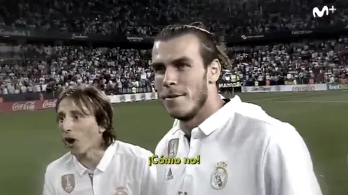 VIDEO | „Unde-i cupa? Cum nu există?” Cum au reacționat Luka Modric și Gareth Bale când au aflat că nu vor avea ocazia să sărbătorească câștigarea titlului cu trofeul decernat campioanei