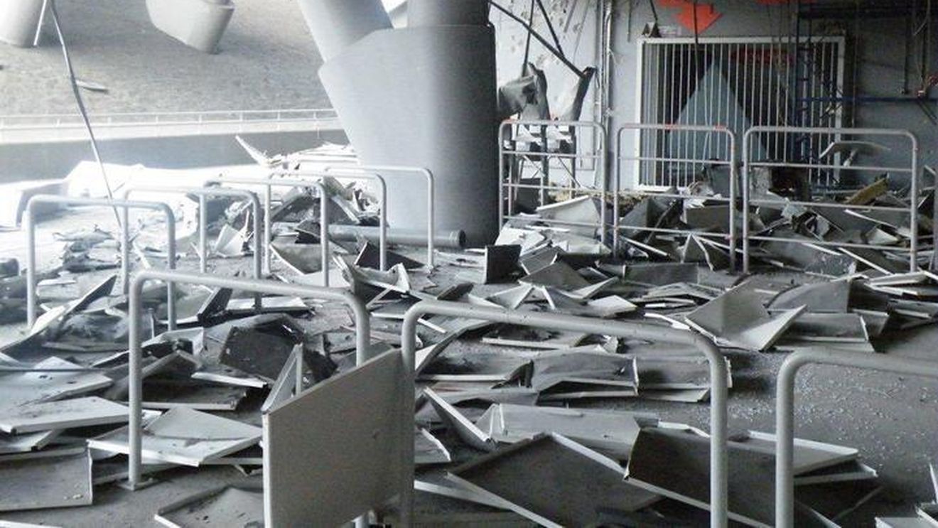 FOTO | Două explozii au afectat în această dimineață stadionul celor de la Șahtior: "Există numeroase daune la fațada de nord-vest"