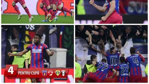 Moment perfect pentru Steaua lui Reghe: o singură dată în istorie mai reușiseră roș-albaștrii să înscrie de 4 ori în prima repriză a derby-ului