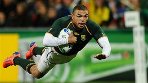 Sud-africanul Bryan Habana a egalat recordul de eseuri la Cupa Mondială de rugby