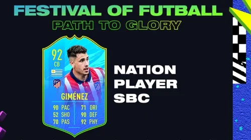 Jose Maria Gimenez în FIFA 21! Cerințe SBC, recompense, data de expirare și recenzia cardului