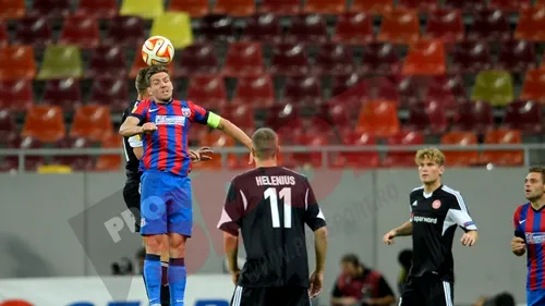 STATISTICĂ‚ | Aalborg - Steaua în cifre. Campioana României a tras de 18 ori la poartă, danezii doar de 4 ori