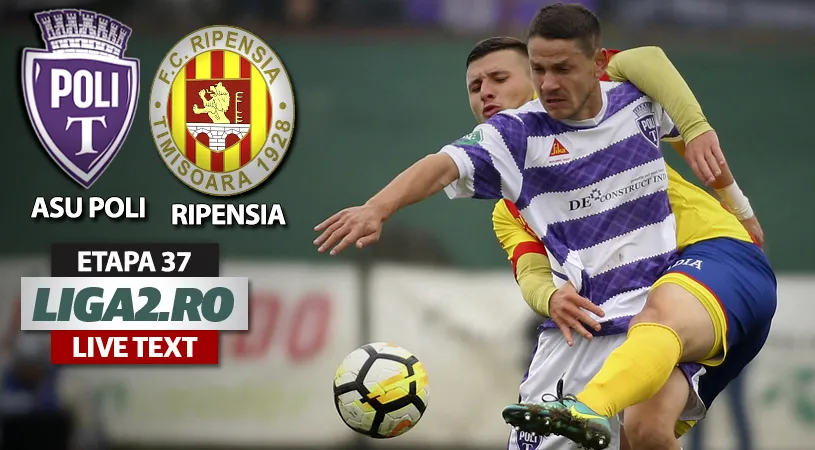 ASU Poli dă lovitura pe final în derby-ul cu Ripensia.** Suporterii alb-violeți au sărbătorit 10 ani de la înfrățirea cu Borussia Monchengladbach