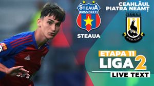 Steaua învinge Ceahlăul după un meci spectaculos, cu multe goluri, depășește echipa lui Pustai la golaveraj și se apropie de locurile de calificare în paly-off