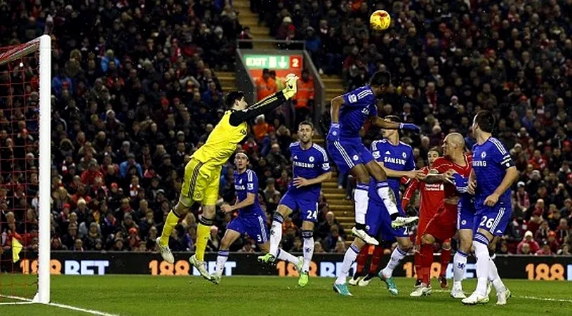 Courtois, eroul echipei lui Jose Mourinho pe Anfield: Liverpool - Chelsea 1-1. Calificarea se decide în retur