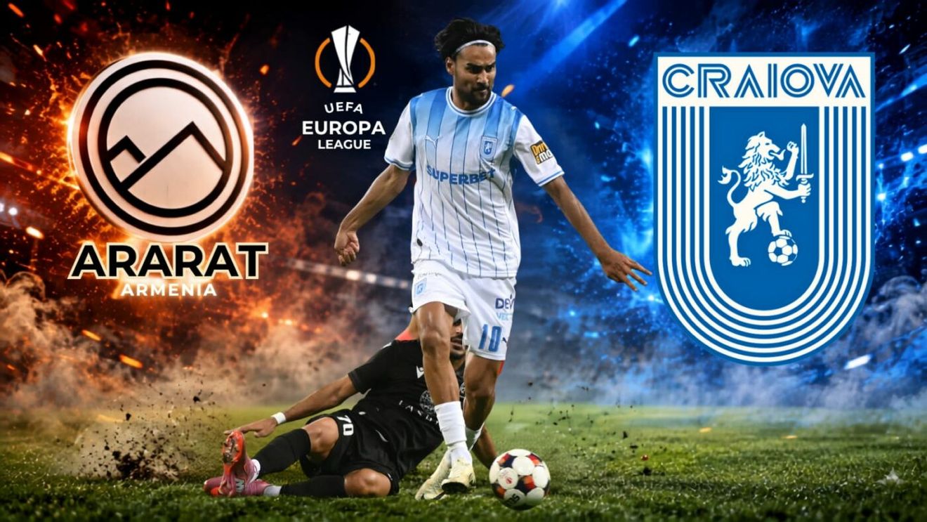 Ararat Armenia - Universitatea Craiova. Cum trăiești live partida decisivă din play-off Europa League care nu este transmisă la tv în România! 