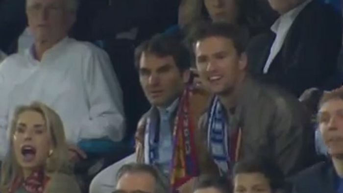 VIDEO Federer, așa cum nu l-ai mai văzut până acum!** Ce a făcut fostul număr 1 mondial în timpul semifinalei dintre FC Basel și Chelsea
