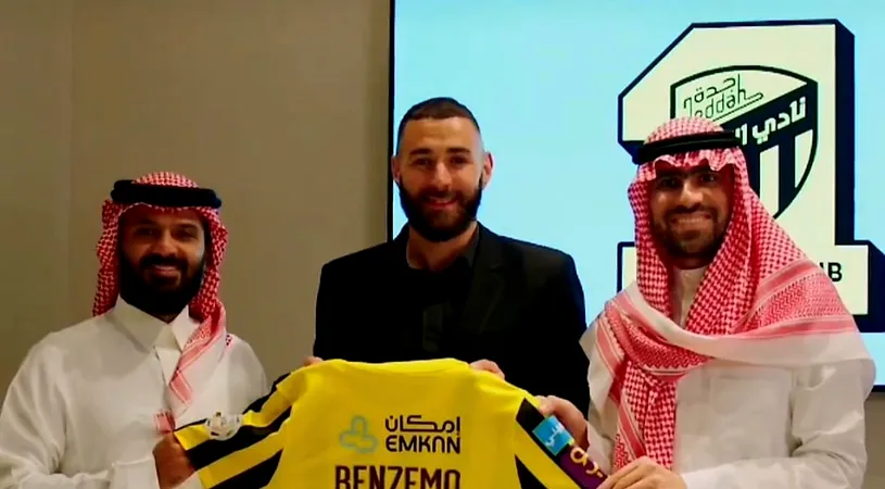 Karim Benzema, prezentat oficial de noua echipă! Va fi adversarul fostului său coechipier Cristiano Ronaldo | VIDEO